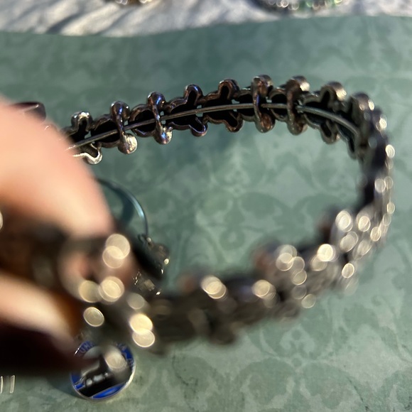 set of three Disney Alex and Ani, Pixar, silver bracelets, Mickey wrap around. - Picture 5 of 14